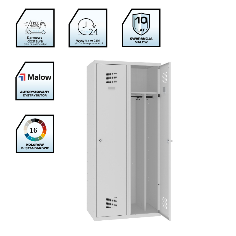 Szafa Sum 420 w kolorze RAL 7035 z darmową dostawą