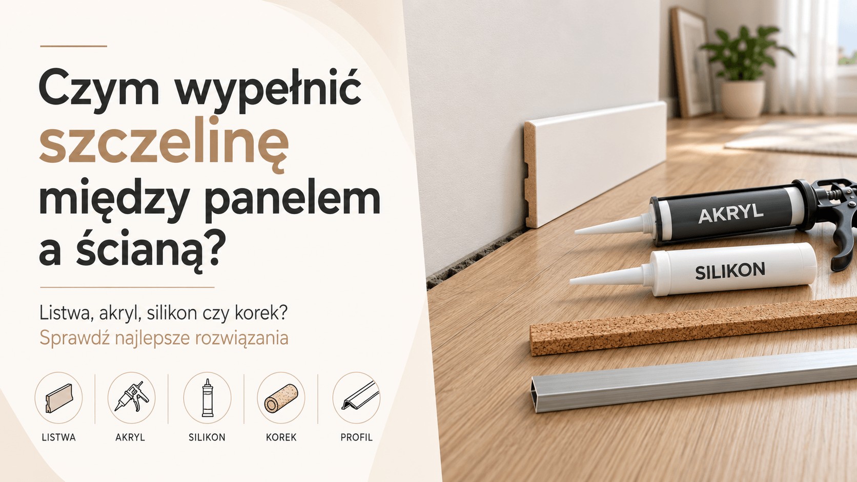 Czym wypełnić szczelinę między panelem a ścianą? Sprawdź najlepsze sposoby