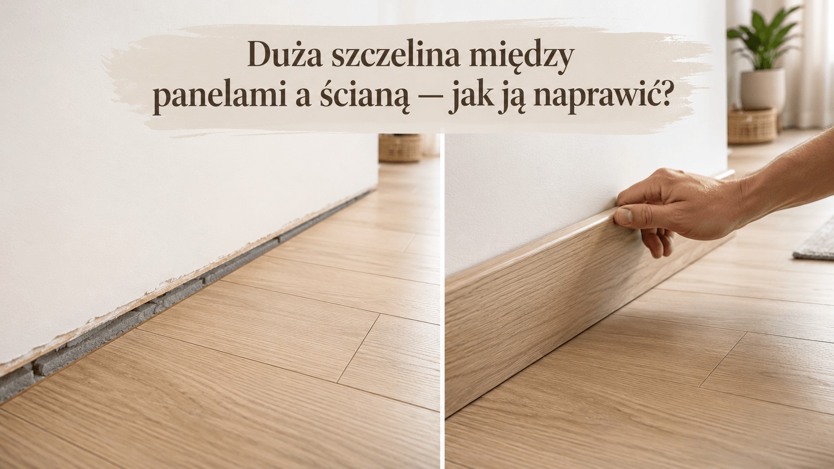 Duża szczelina między panelami a ścianą? Sprawdź, co z nią zrobić