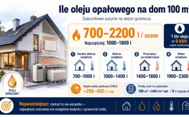 Ile oleju opałowego potrzebujesz na ogrzanie domu 100 m²?