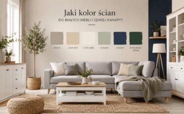 Jaki kolor ścian do białych mebli i szarej kanapy wybrać?